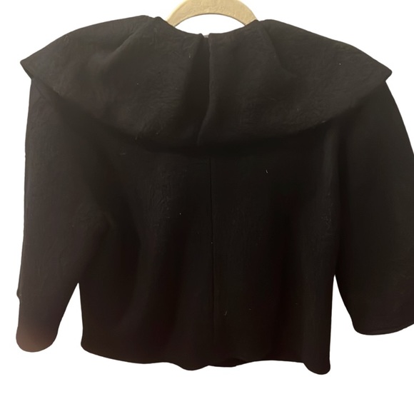 100% Black Wool Woman’s Lisa International Blazer coat - Picture 3 of 5